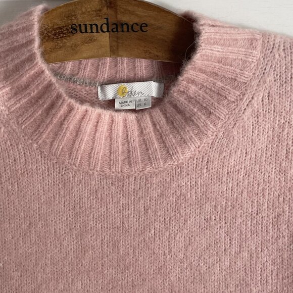 BODEN Fluffy Side Button Jumper Crew Neck Sweater Size 6 Pink Peach - Picture 5 of 16